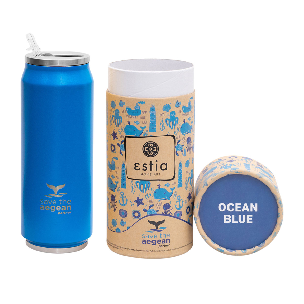 Ποτήρι Θερμός 500ml Estia Save The Aegean Ocean Blue 01-9458