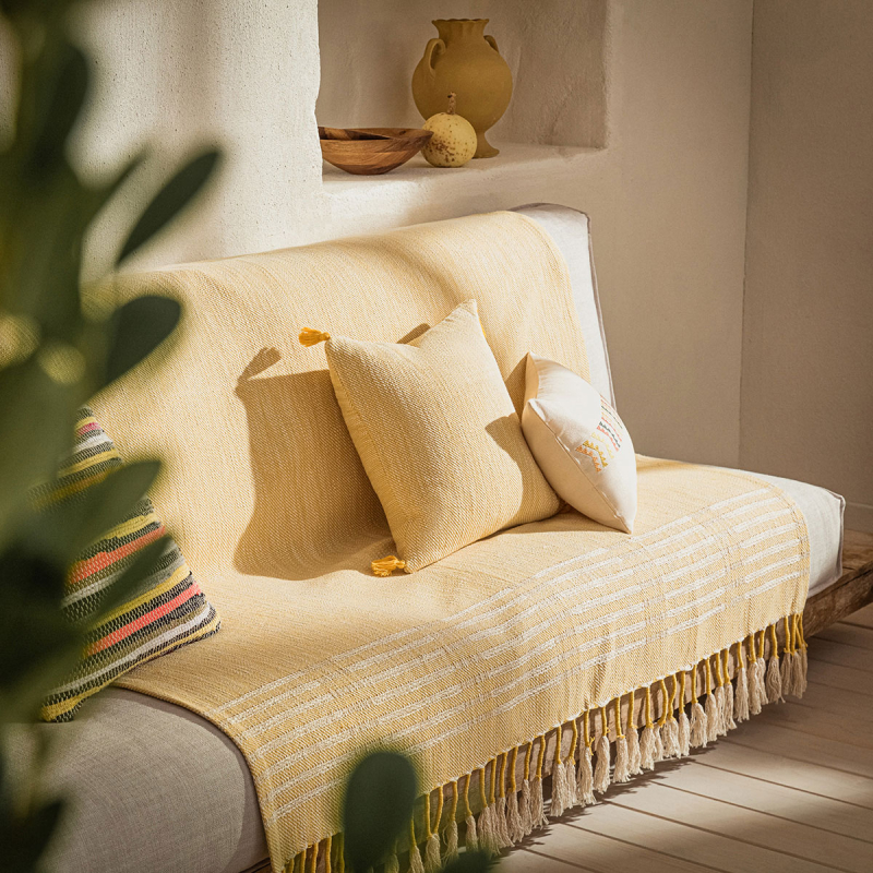 Διακοσμητικό Ριχτάρι (130x180) Gofis Home Dreadlocks Sun Yellow 504/10