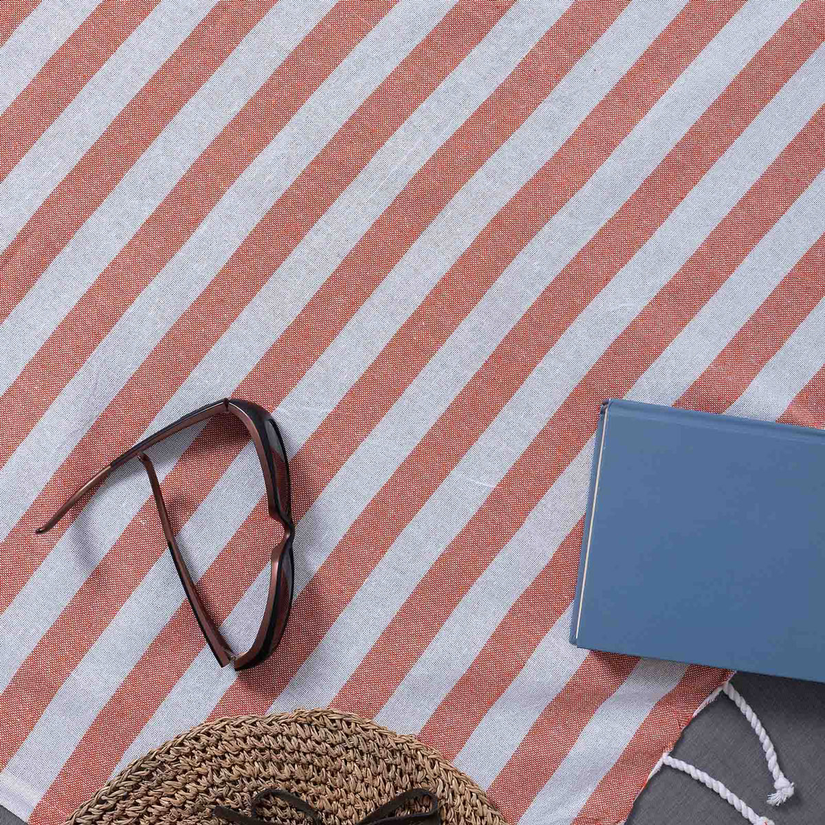 Παρεό (90x180) Silk Fashion 1750 Orange φωτογραφία