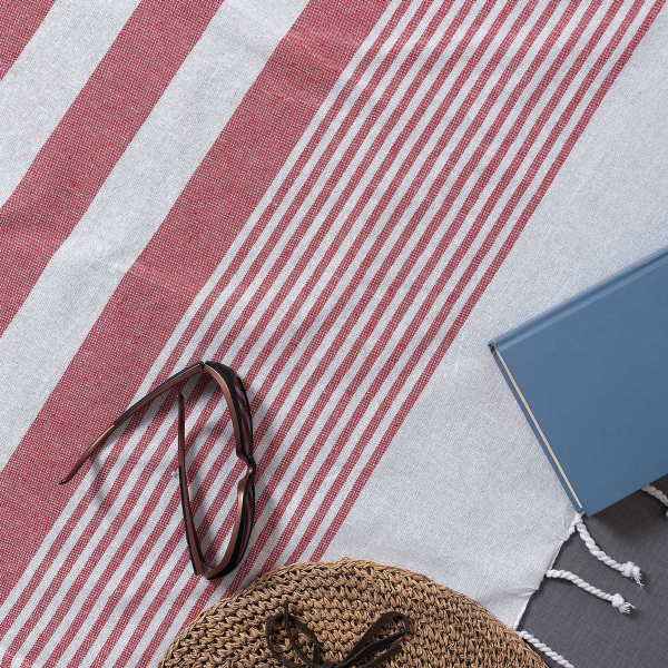 Παρεό (90x180) Silk Fashion 1753 Red