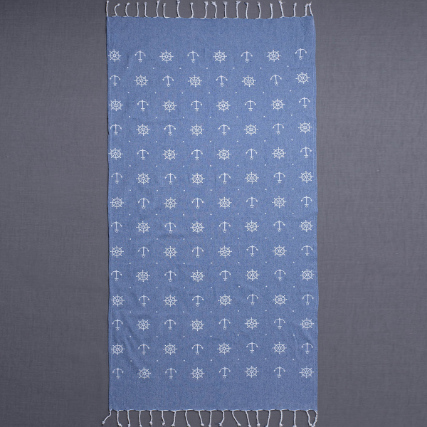 Παρεό (90x180) Silk Fashion 1755 Blue