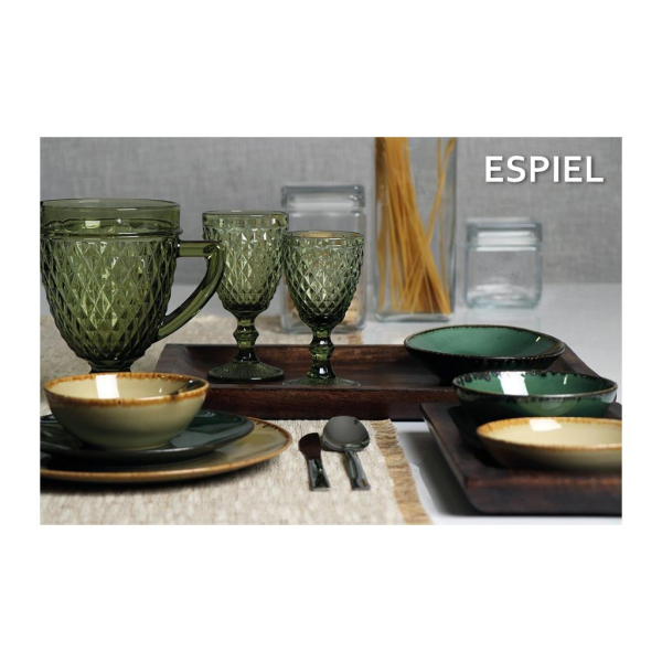 Ποτήρι Νερού Κολωνάτο 280ml Espiel Tristar Green TIR104K6