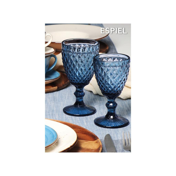 Ποτήρι Νερού Κολωνάτο 280ml Espiel Tristar Blue Marine TIR105K6