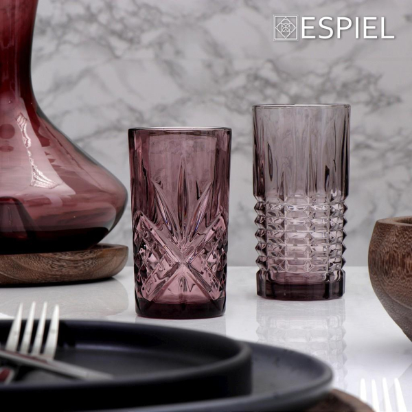 Ποτήρι Νερού 390ml Espiel Patrick Purple ROP124K6