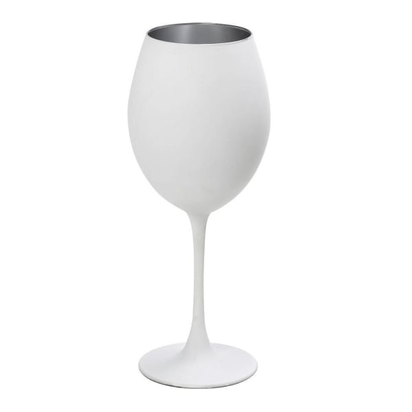 Ποτήρι Κρασιού Κολωνάτο 550ml Espiel Maya White Silver RAB321K6