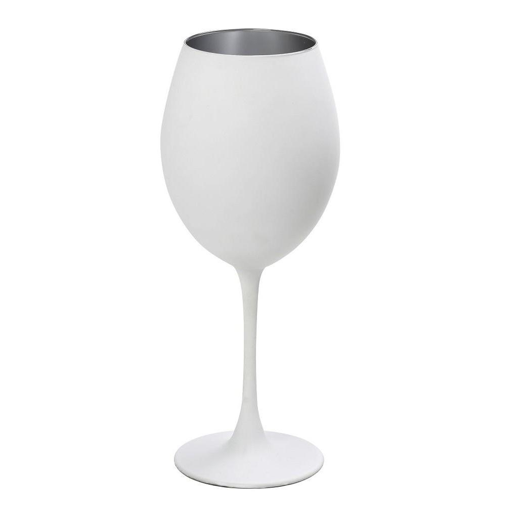 Ποτήρι Κρασιού Κολωνάτο 550ml Espiel Maya White Silver RAB321K6 210108