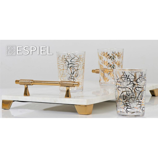 Ποτήρι Νερού 380ml Espiel Lucia Gold RAB533K6