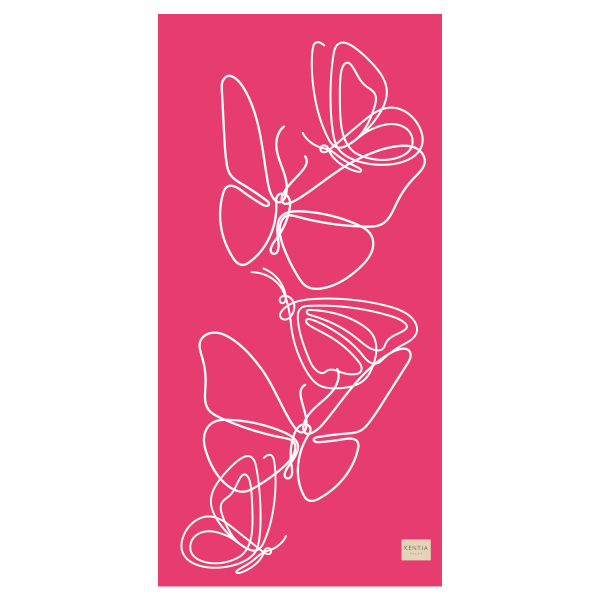 Πετσέτα Θαλάσσης (80x160) Kentia Loft Aptera 27 Rose
