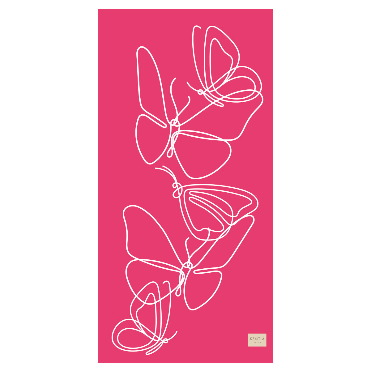 Πετσέτα Θαλάσσης (80×160) Kentia Loft Aptera 27 Rose