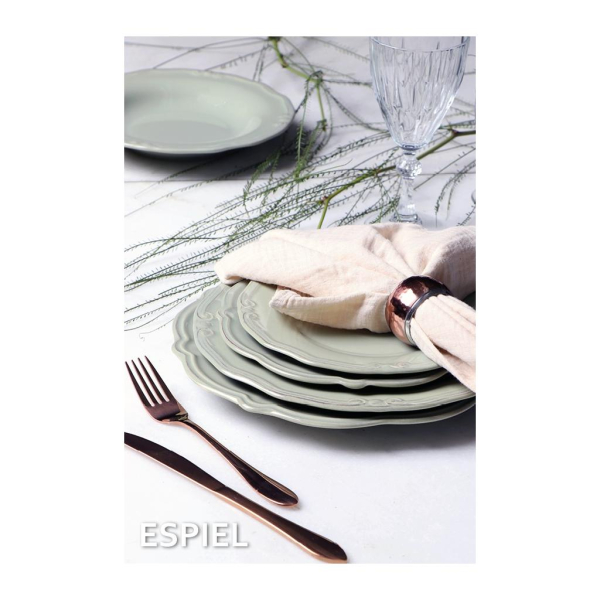 Πιάτο Φαγητού Βαθύ (Φ24) Espiel Tiffany Green RSL102K6