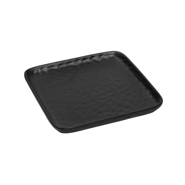 Πιάτο Φαγητού Ρηχό (20x20x2.3) Espiel Lava Square Black NOL116K4