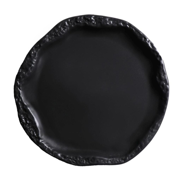 Πιάτο Φαγητού Ρηχό (Φ27) Espiel Matte Volcano Black Dust QAB102K4