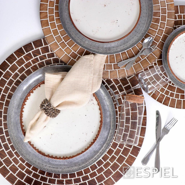 Πιάτο Φαγητού Ρηχό (Φ21) Espiel Terra Cream Step TLK132K6