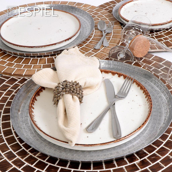 Πιάτο Φαγητού Ρηχό (Φ21) Espiel Terra Cream Step TLK132K6