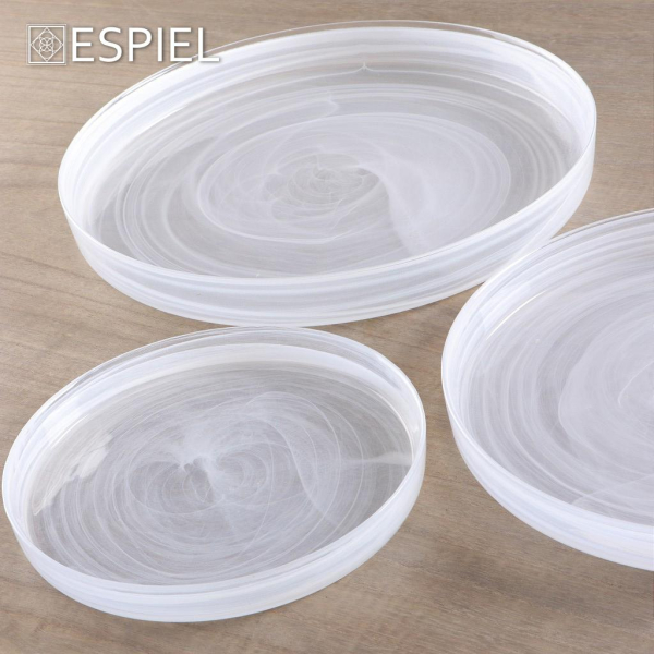 Πιατέλα Σερβιρίσματος Οβάλ (21x16.5x3) Espiel Atlas Alabaster White HOR1612K6