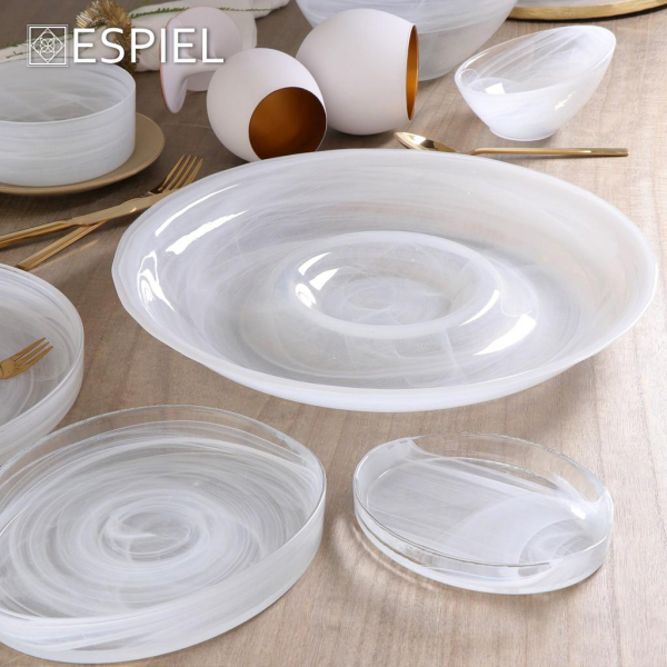 Πιατέλα Σερβιρίσματος Οβάλ (21x16.5x3) Espiel Atlas Alabaster White HOR1612K6