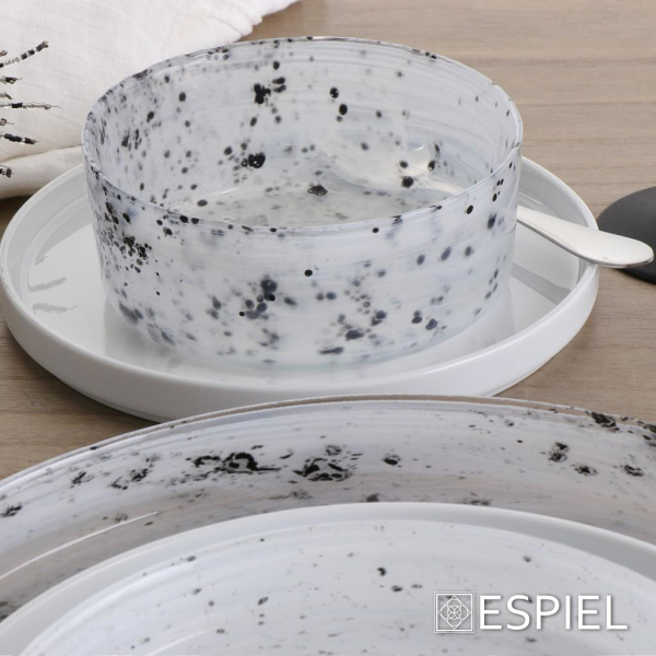 Μπωλ (Φ11) Espiel Atlas Alabaster White/Black HOR1626K6