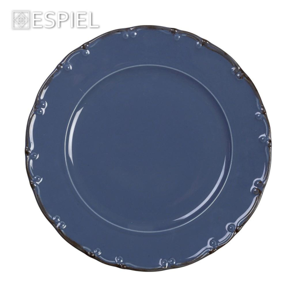 Πιάτο Φαγητού Ρηχό (Φ27) Espiel Liana Blue TLZ101K6