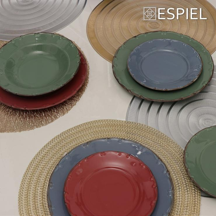 Πιάτο Φαγητού Βαθύ (Φ23) Espiel Liana Blue TLZ104K6 φωτογραφία