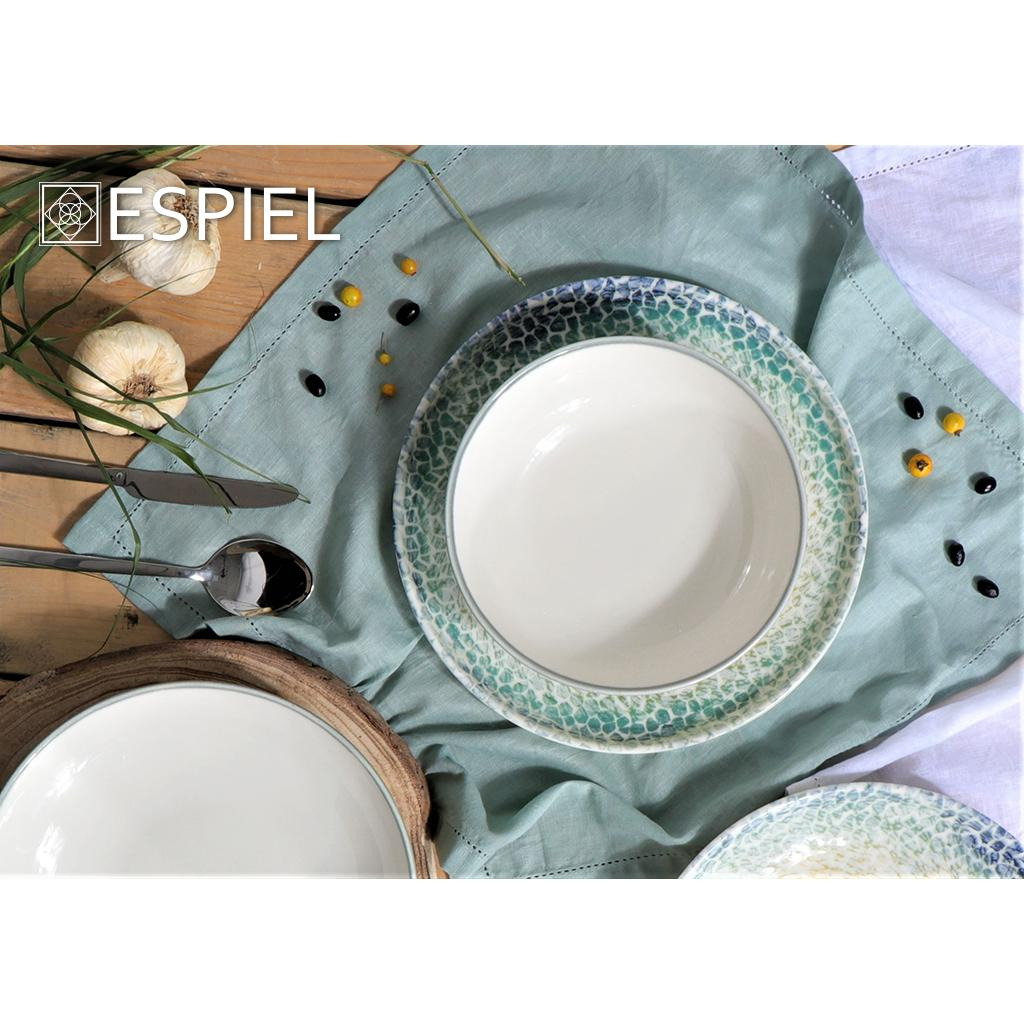 Πιάτο Φαγητού Βαθύ (Φ20) Espiel Lizard Step Green Knb140K6 Home Είδη Σερβιρίσματος Πιάτα & Σερβίτσια Spitishop