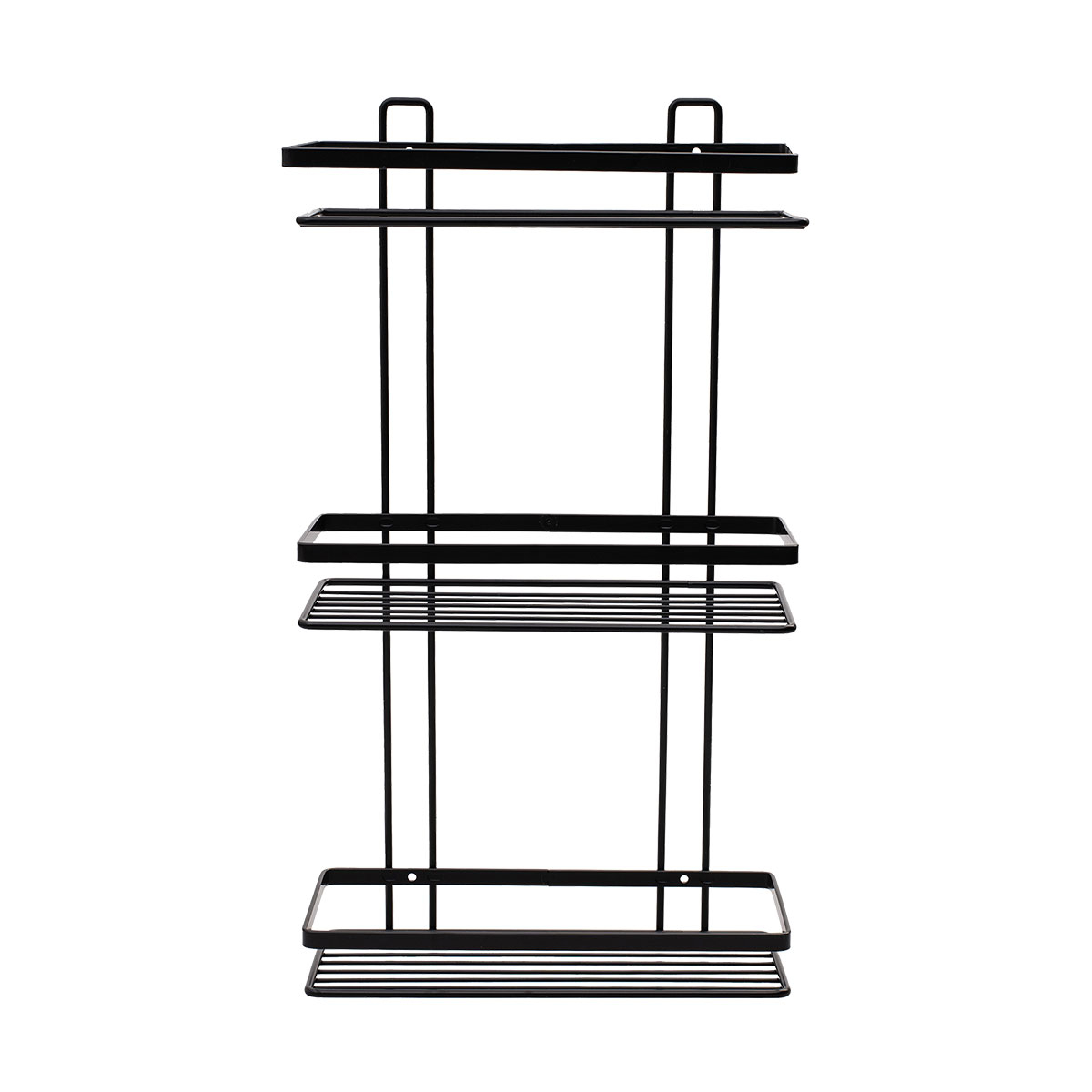 Ραφιέρα Μπάνιου Τριπλή (25 1X12 5X46) Estia Elegant Black 02-8710 Home Οργάνωση & Αποθήκευση Ραφιέρες Εταζέρες Spitishop