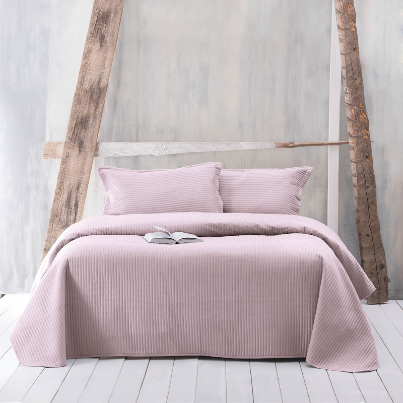 Κουβερλί Υπέρδιπλο (Σετ 230x250) Rythmos Jazz 02 Πούδρα