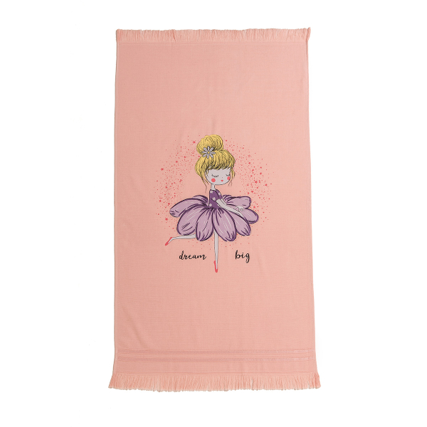 Παιδική Πετσέτα Θαλάσσης (70x120) Melinen Ballerina Pink
