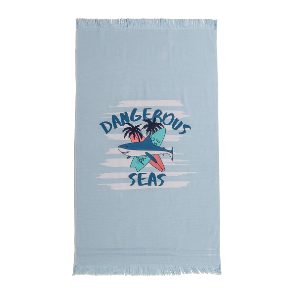 Παιδική Πετσέτα Θαλάσσης (70x120) Melinen Dangerous Light Blue