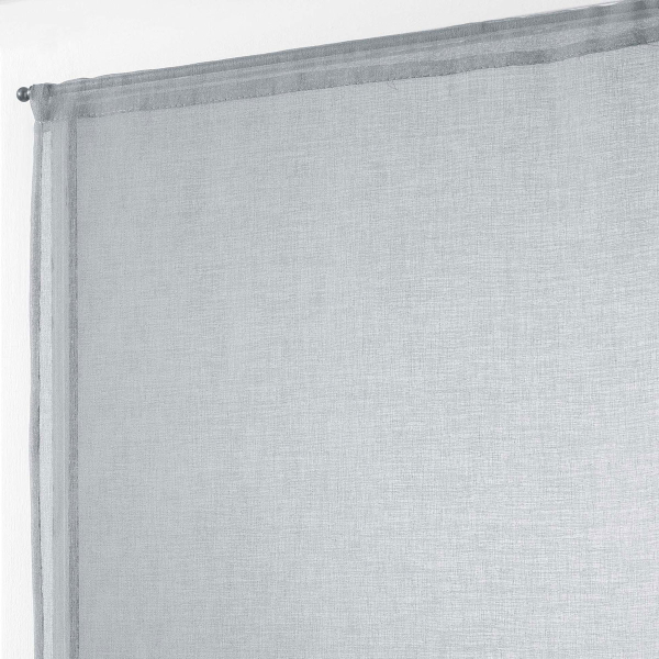 Σετ Κουρτίνες Παραθύρου (60x120) Με Τούνελ L-C Sandra Gris 1627025