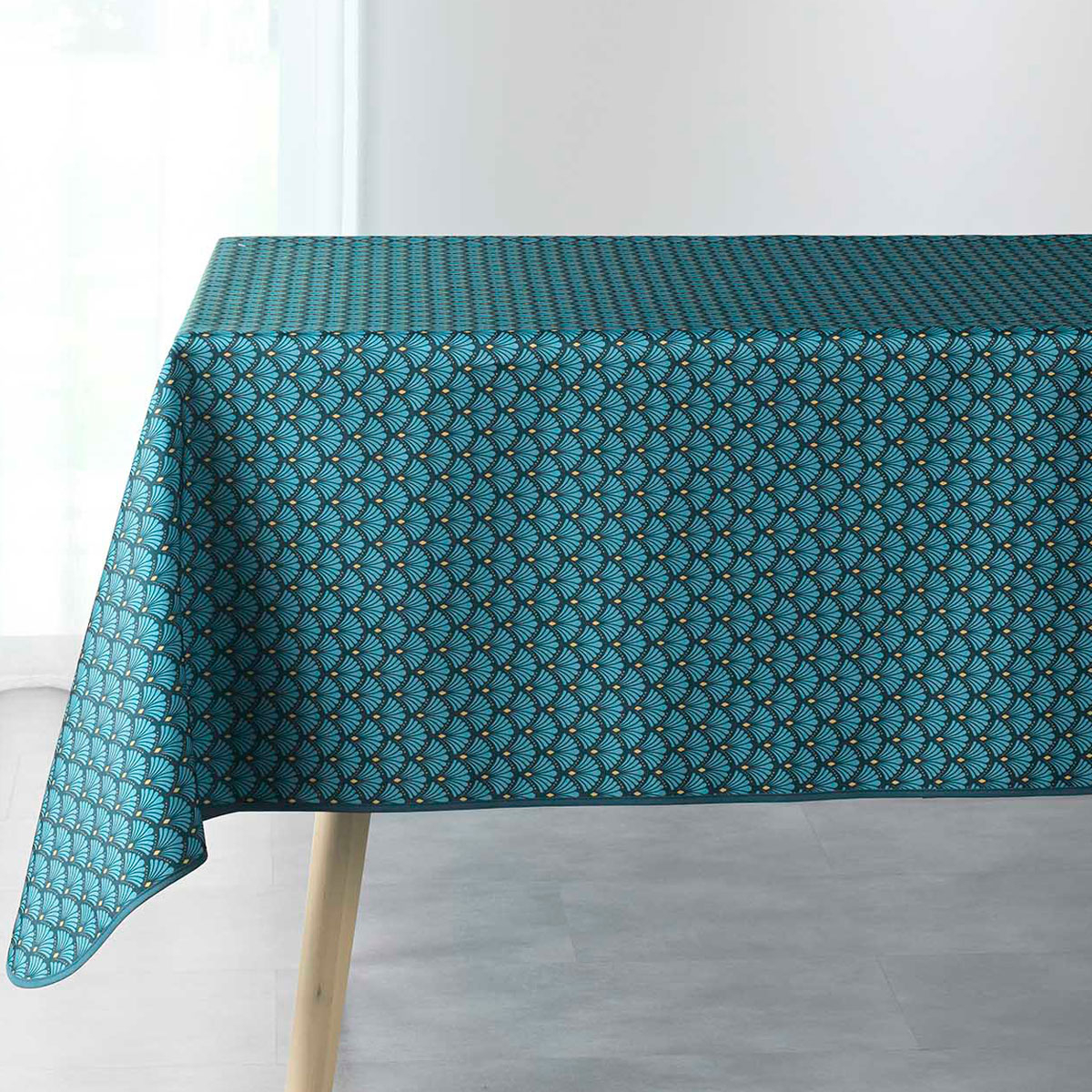Αλέκιαστο Τραπεζομάντηλο (150X240) L-C Artchic Blue 1722847 Home Λευκά Είδη Κουζίνας & Τραπεζαρίας Τραπεζομάντηλα Spitishop