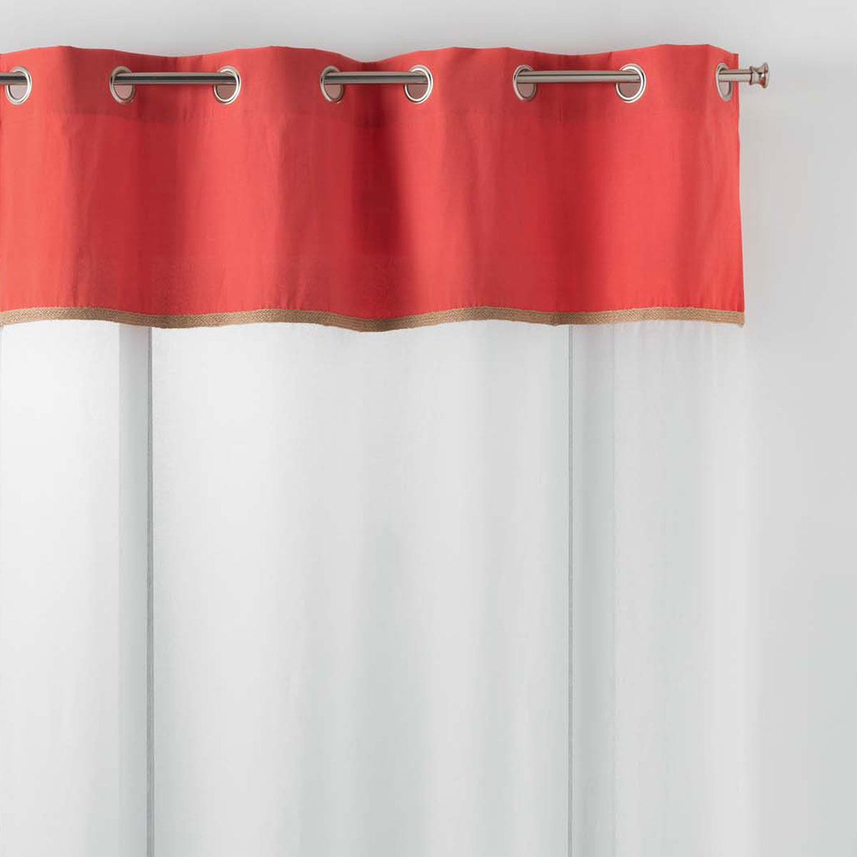 Κουρτίνα (140X280) με Τρουκς L-C Kelonia Orange 1626445 Home Κουρτίνες Σαλονιού Spitishop
