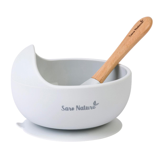 Παιδικό Σετ Φαγητού 2τμχ Saro Nordic Wave Grey 17394