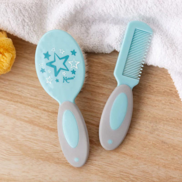 Βρεφικό Σετ Βούρτσα + Χτένα Kiokids Starts Ciel 2844