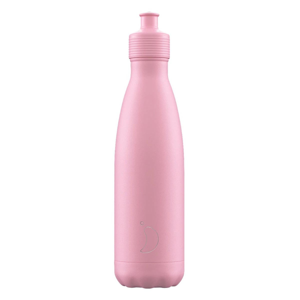 Μπουκάλι Θερμός 500ml Chilly's Με Sport Πώμα Pastel Pink