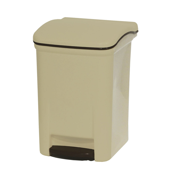 Κάδος Απορριμμάτων Μπάνιου (25x22x32) Viomes 7.5lt 155-04 Μπεζ