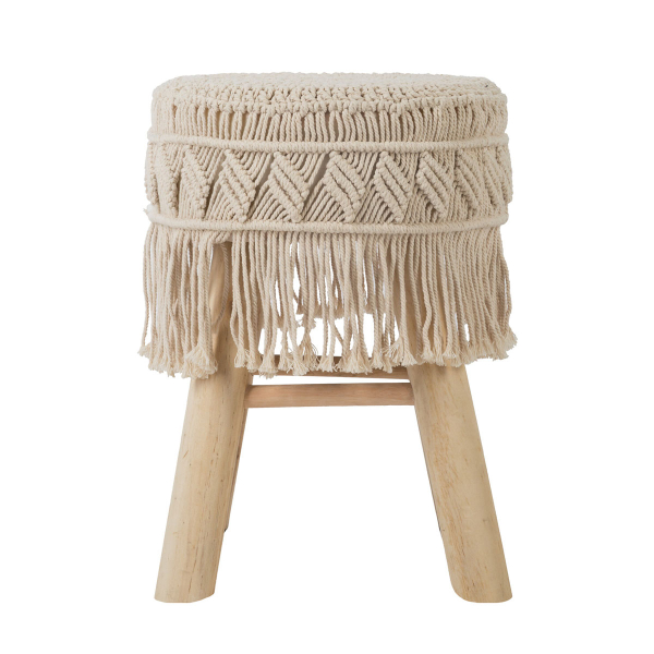 Σκαμπό (41x39.5x42) A-S Ete Macrame 157154