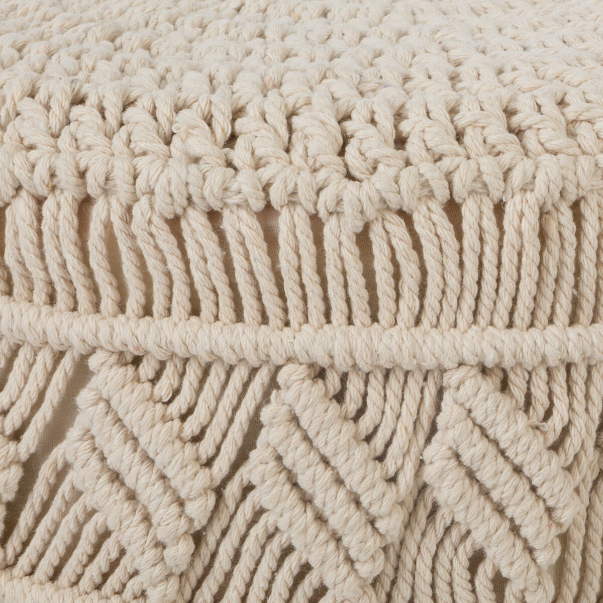 Σκαμπό (41X39 5X42) A-S Ete Macrame 157154 Home Έπιπλα Spitishop