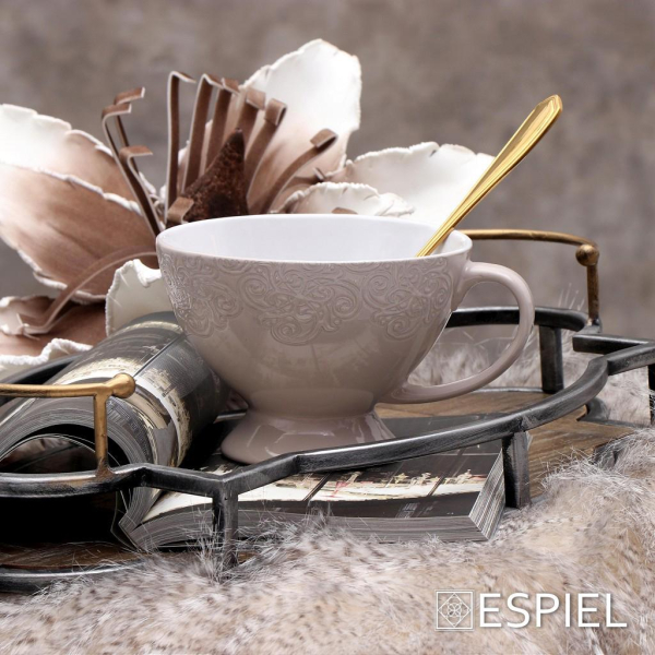 Μπωλ Πρωινού (Φ13.3) Με Λαβή Espiel Vienna Beige HUN103K6