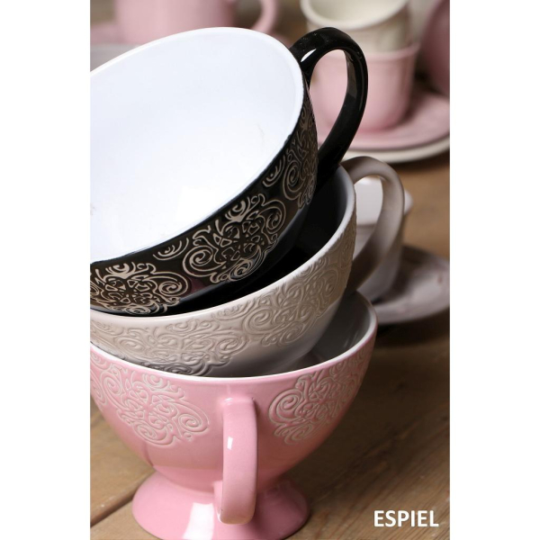 Μπωλ Πρωινού (Φ13.3) Με Λαβή Espiel Vienna Beige HUN103K6