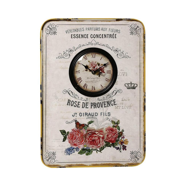 Ρολόι Τοίχου (39.5x54.5) Espiel Rose De Provence LOG418