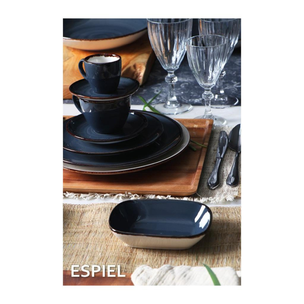Φλυτζάνι Espresso 90ml + Πιατάκι Espiel Terra Grey TLG112K6