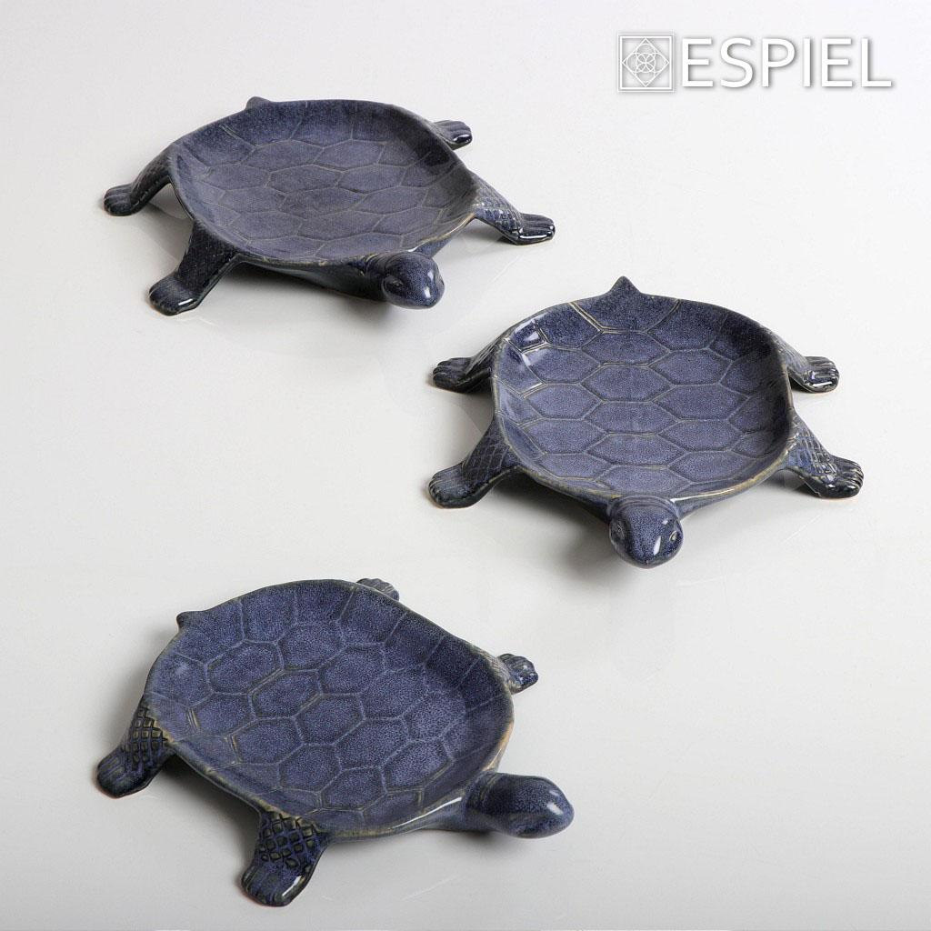 Διακοσμητικό Πιατάκι (23 3X19X4) Espiel Turtle Small Vat128 Home Διακόσμηση Δίσκοι - Πιατέλες Μπωλ Spitishop