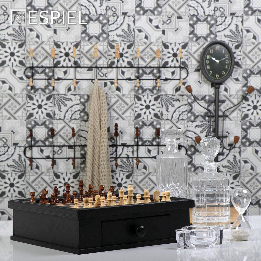 Κρεμάστρα Τοίχου-Ρολόι 4 Θέσεων (33X12X68 5) Espiel Gad137 Home Οργάνωση & Αποθήκευση Κρεμάστρες Τοίχου Spitishop