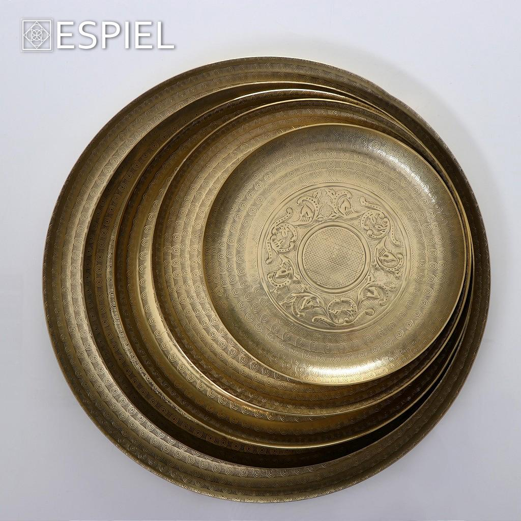 Δίσκος Διακόσμησης (Φ25) Espiel Pandora Gold Lak411K4 Home Διακόσμηση Δίσκοι - Πιατέλες Μπωλ Spitishop