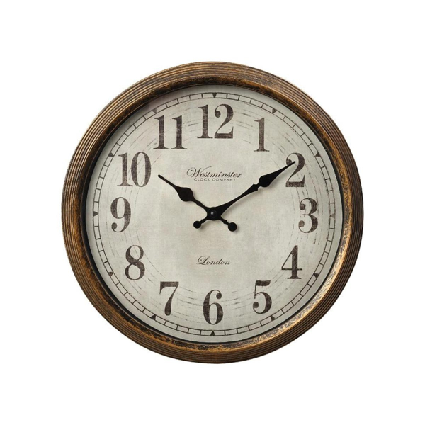 Ρολόι Τοίχου (Φ30.5x4.6) Espiel Bronze ROL606