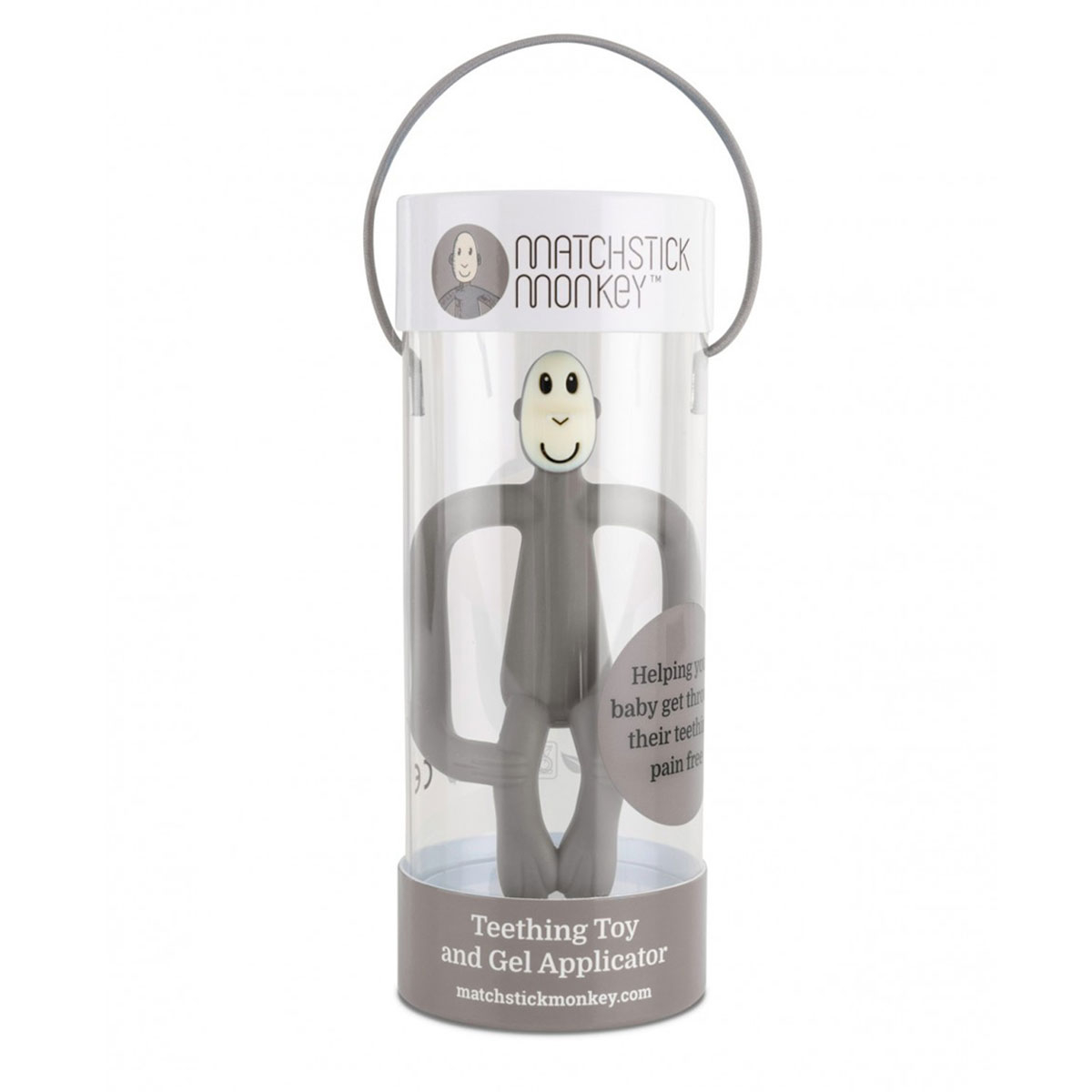 Μασητικό Matchstick Monkey Teething Toy Grey Home Βρεφικά Μασητικά για Μωρά - Οδοντοφυία Spitishop