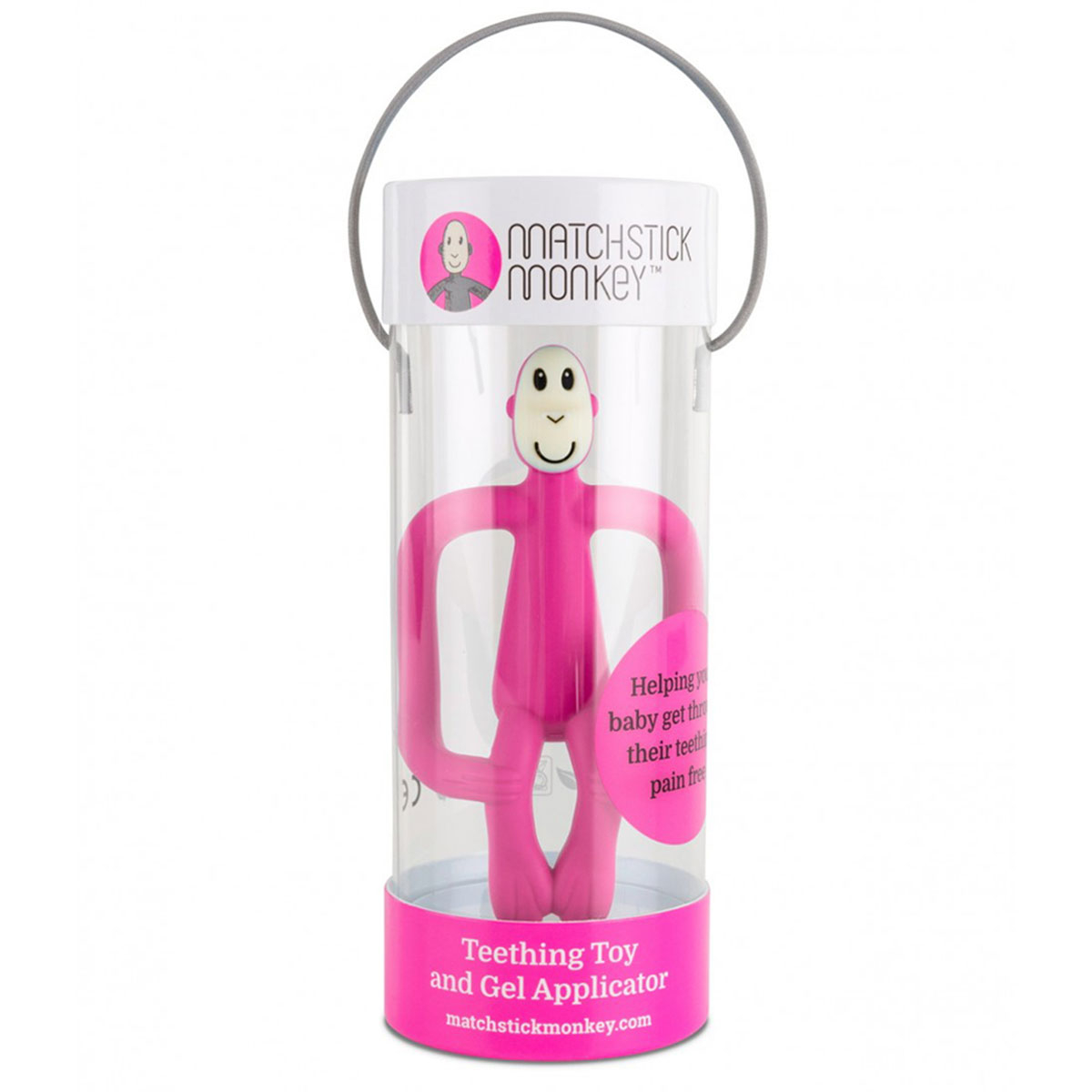 Μασητικό Matchstick Monkey Teething Toy Pink Home Βρεφικά Μασητικά για Μωρά - Οδοντοφυία Spitishop