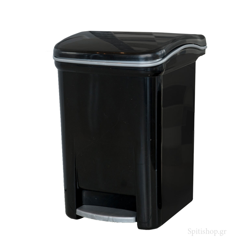 Κάδος Απορριμμάτων Μπάνιου (25x22x32) Viomes 7.5lt 155-02 Μαύρο