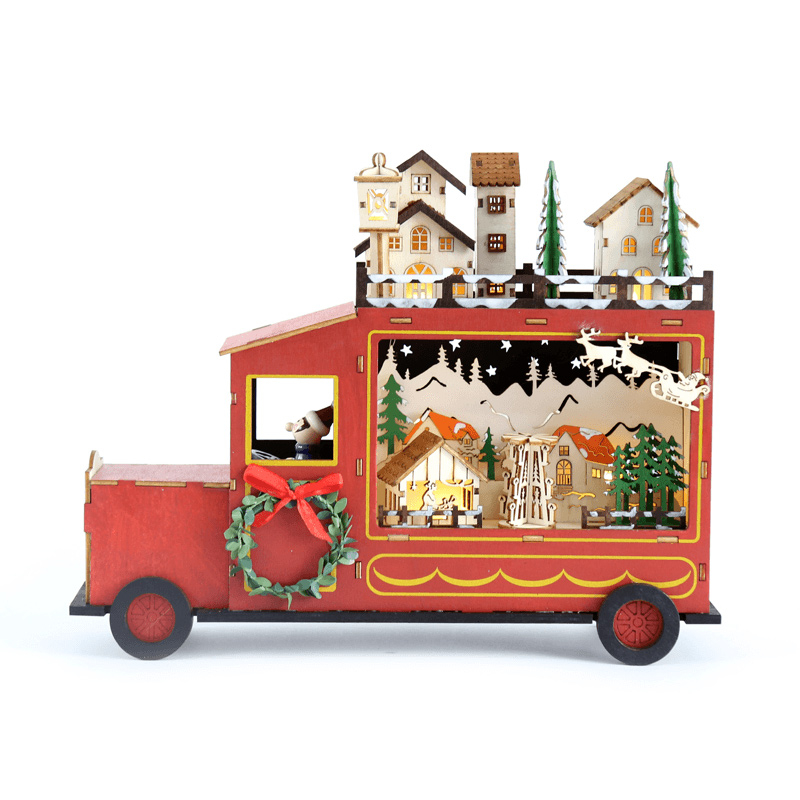 Χριστουγεννιάτικο Διακοσμητικό Με Led Aca Κόκκινο Φορτηγάκι X07101153