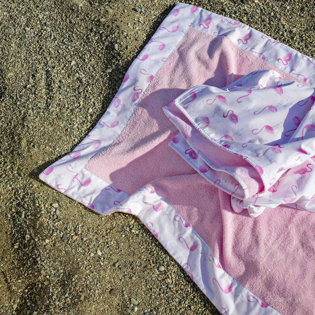Παιδική Πετσέτα Θαλάσσης (70×140) Nima Beach Flamingo Love